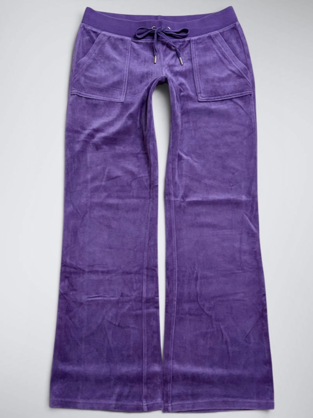 Juicy Couture Black Label Purple Velour Track Pants - Picture 2 of 7